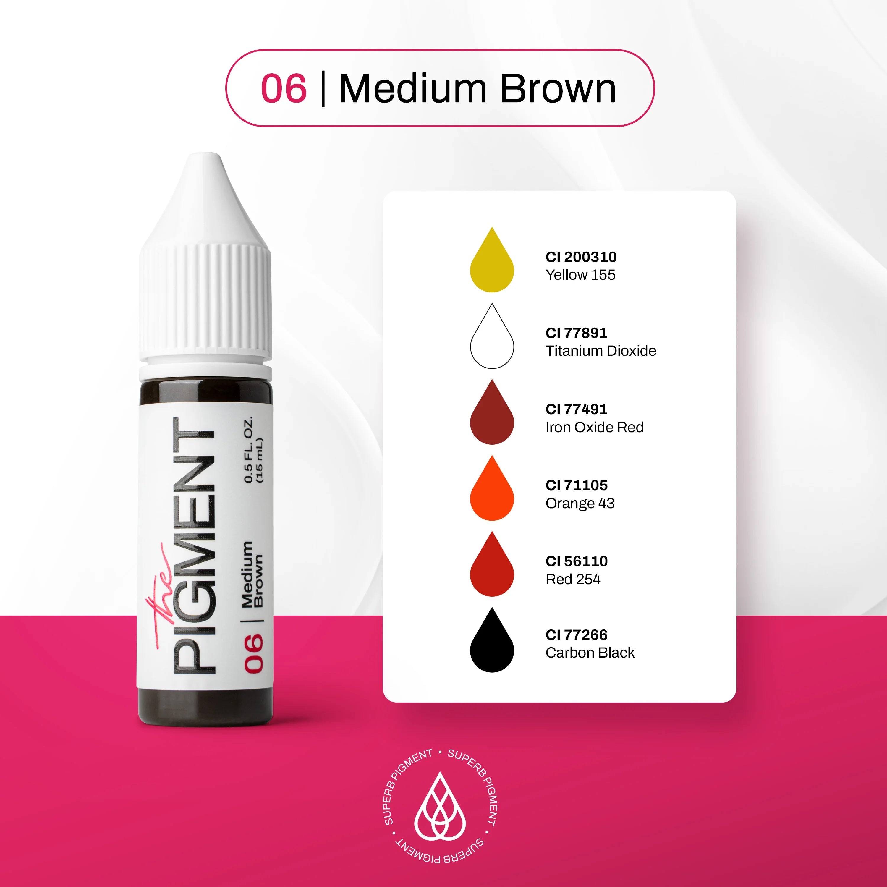 THE PIGMENT - 06 Medium Brown 15ml