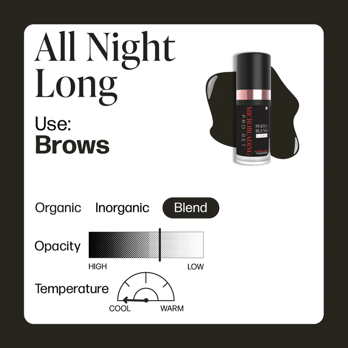 PERMA BLEND Microblading – All Night Long 10 ml GALIOJIMAS YRA PASIBAIGĘS