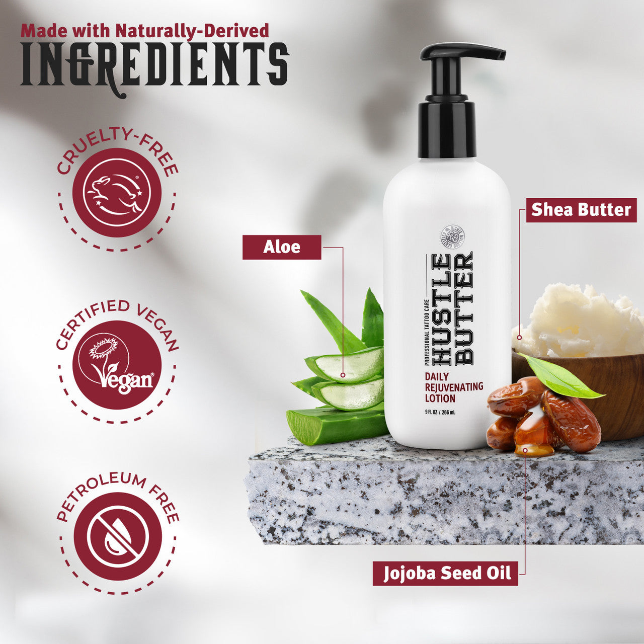 HUSTLE BUTTER – Daily Rejuvenating Lotion 295 ml