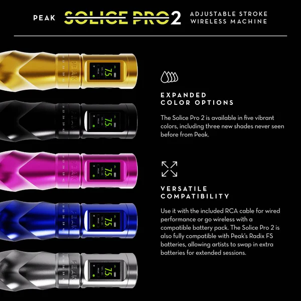 PEAK – Solice Pro V2 Wireless Tattoo Machine