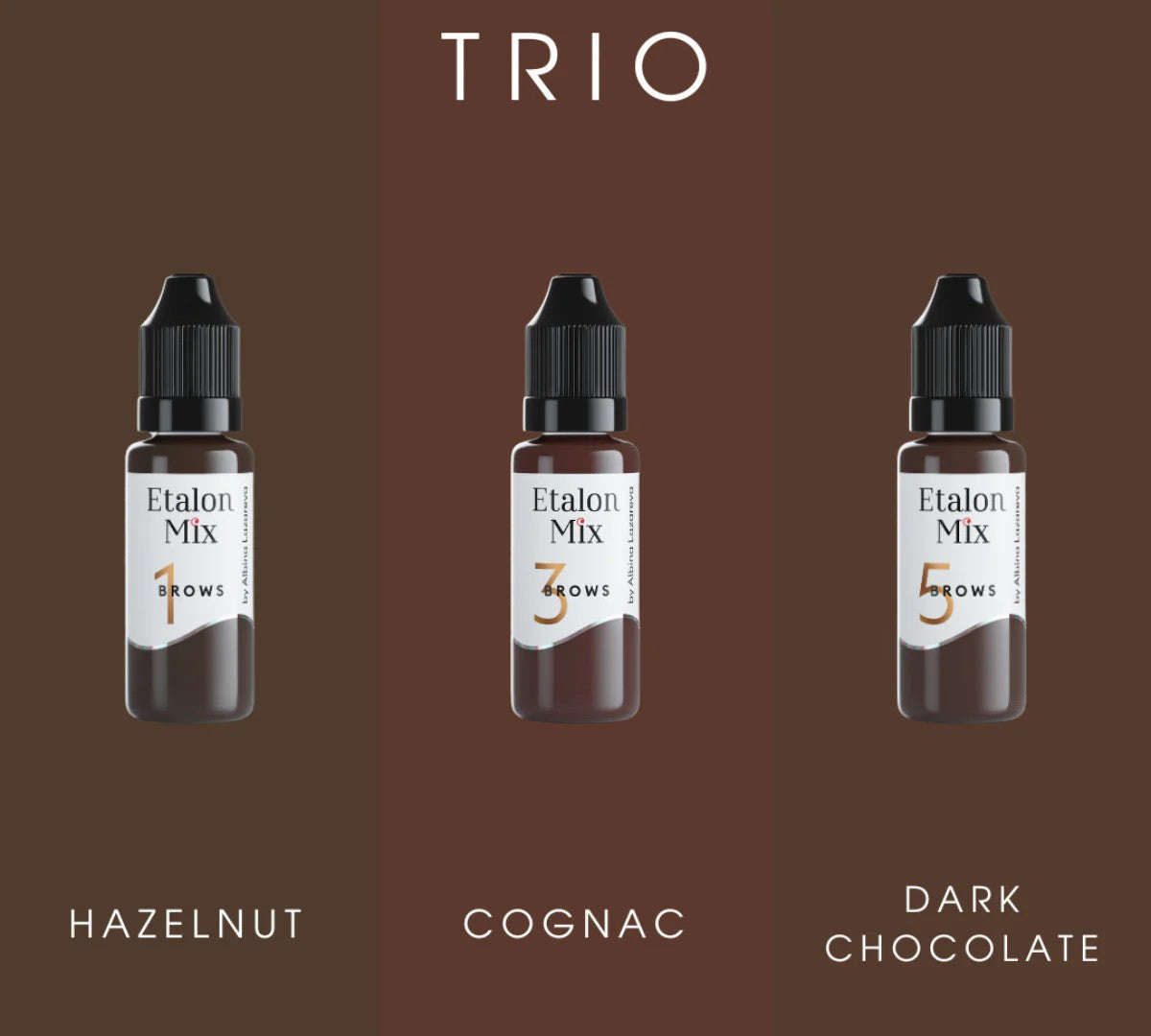 ETALON MIX – Brows Hybrid Trio rinkinys 3×15 ml