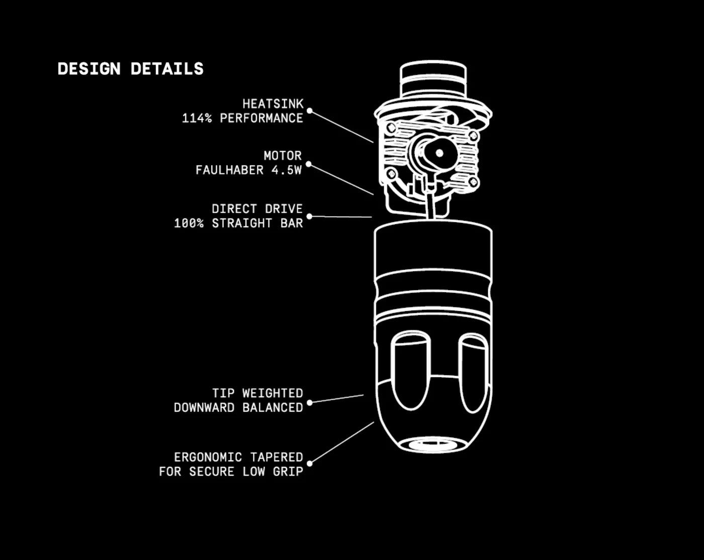 MUSOTOKU – Mercury M-1 belaidė tattoo mašinėlė