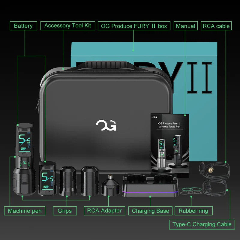 OG Fury II - Wireless Tatto Machine | Baltik Body Art