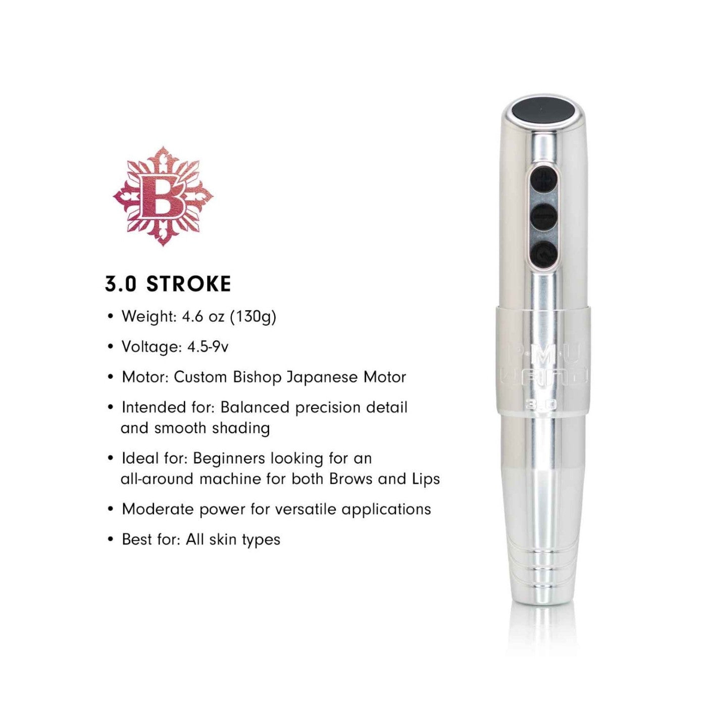 BISHOP PMU WAND Full set - silver OMG