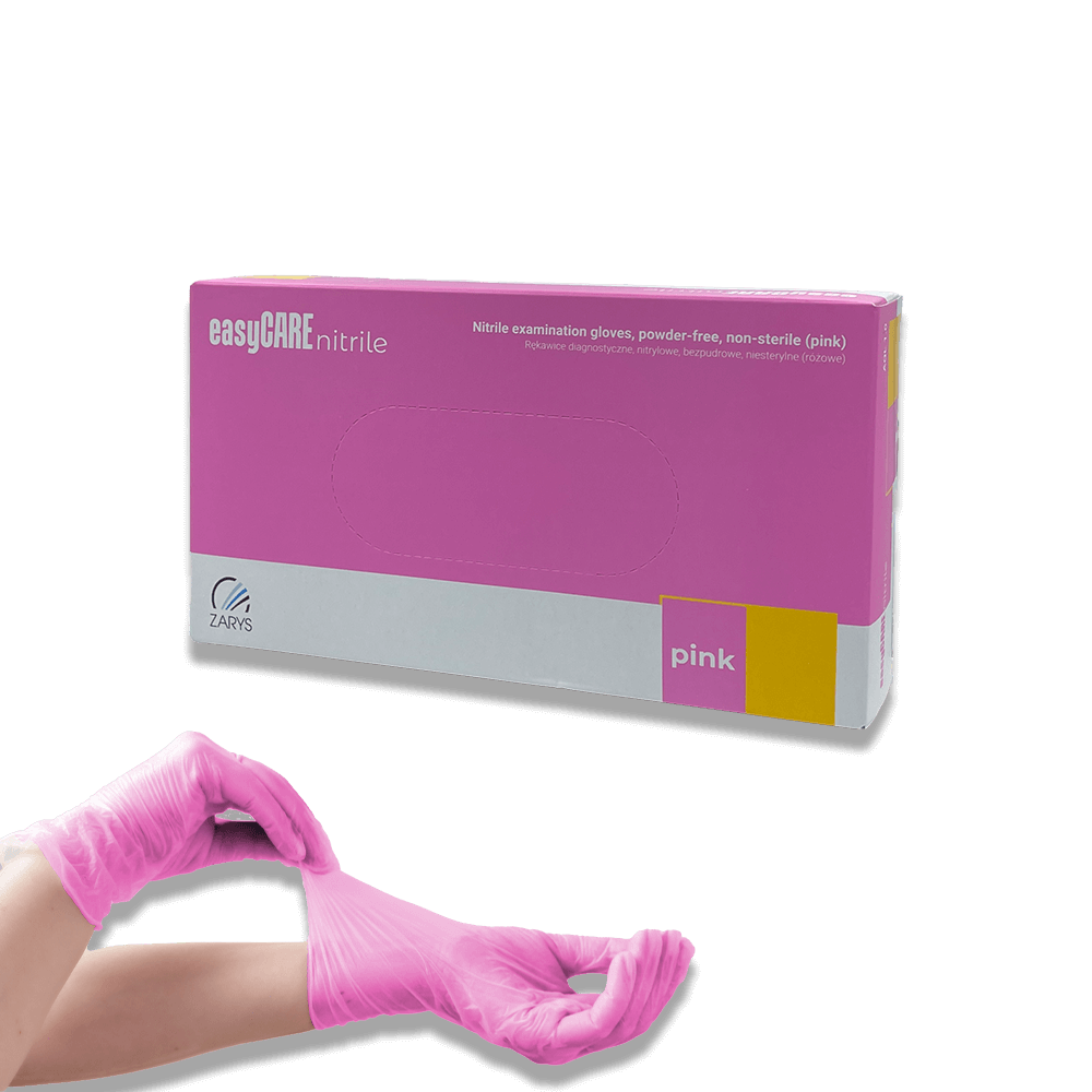 EASYCARE Nitrile Pink Gloves 100pcs