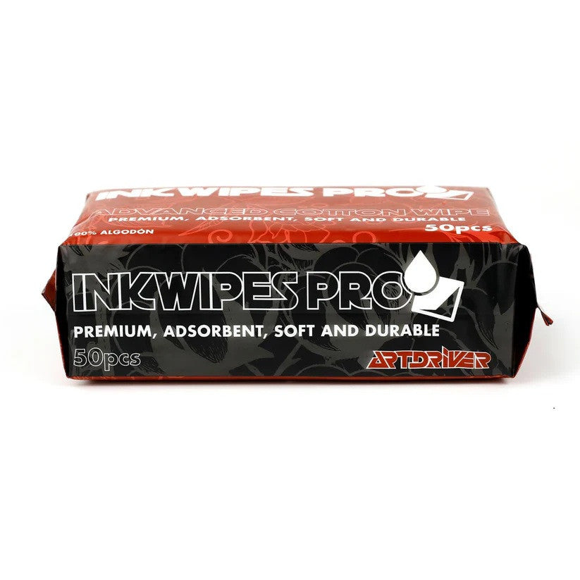 ARTDRIVER – InkWipes Pro medvilninės servetėlės 50 vnt.