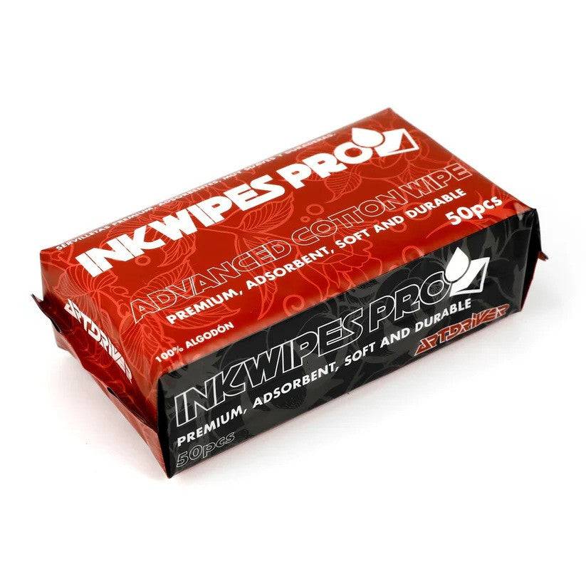 ARTDRIVER – InkWipes Pro medvilninės servetėlės 50 vnt.