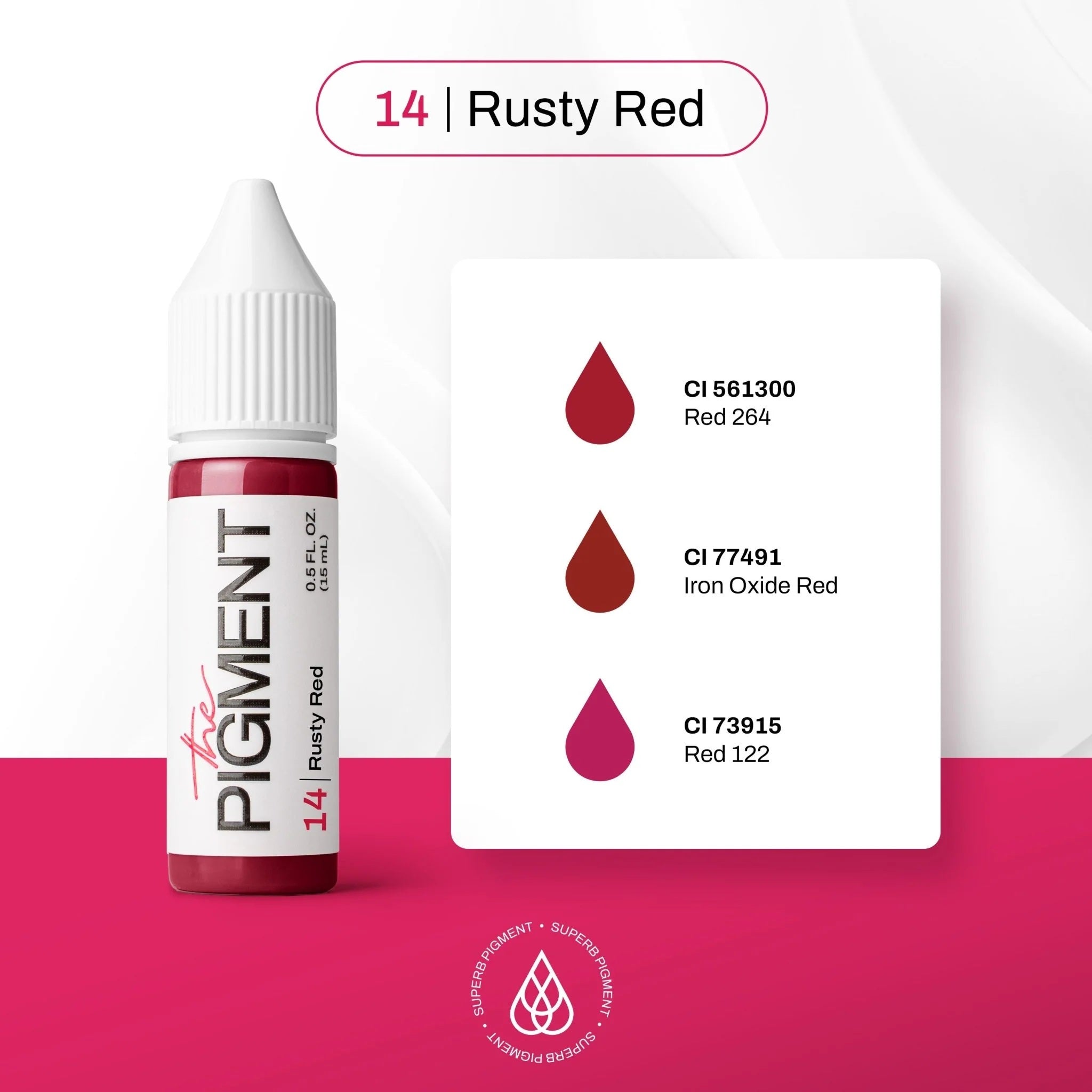 THE PIGMENT - 14 Rusty Red 15ml