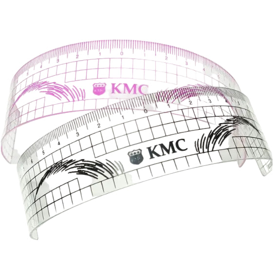 Apaļš lineāls melns caurspīdīgs