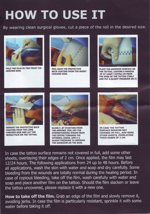 DERMALIZE - Aizsargplēve tattoo 5gab