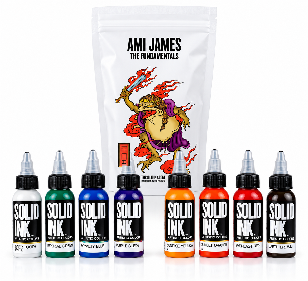 SOLID INK Ami James Fundamentals Krāsu Komplekts, 8x30 ml