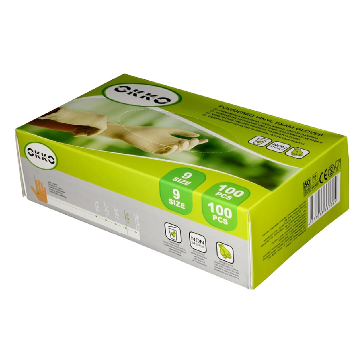 OKKO Powdered Latex Gloves 100pcs