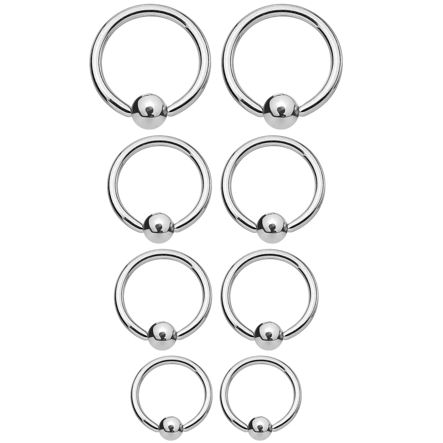 Plieninis BCR auskaras 1.2 mm ir 1.6 mm
