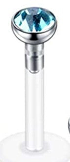 BIOPLAST Labret 1.2mm x 8mm