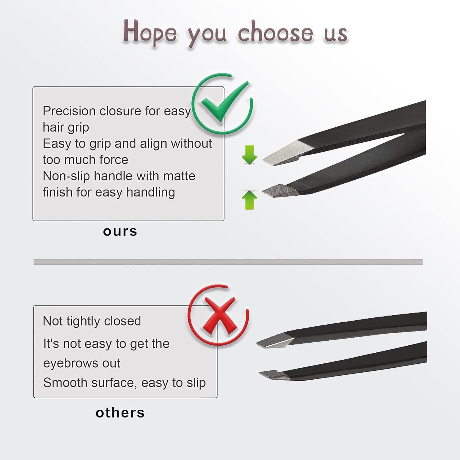 GEEKER Chip Eyebrow Tweezer