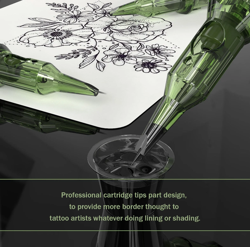 EZ INKIN Revo Tattoo Kartridžai RL - Round Liner 10pcs