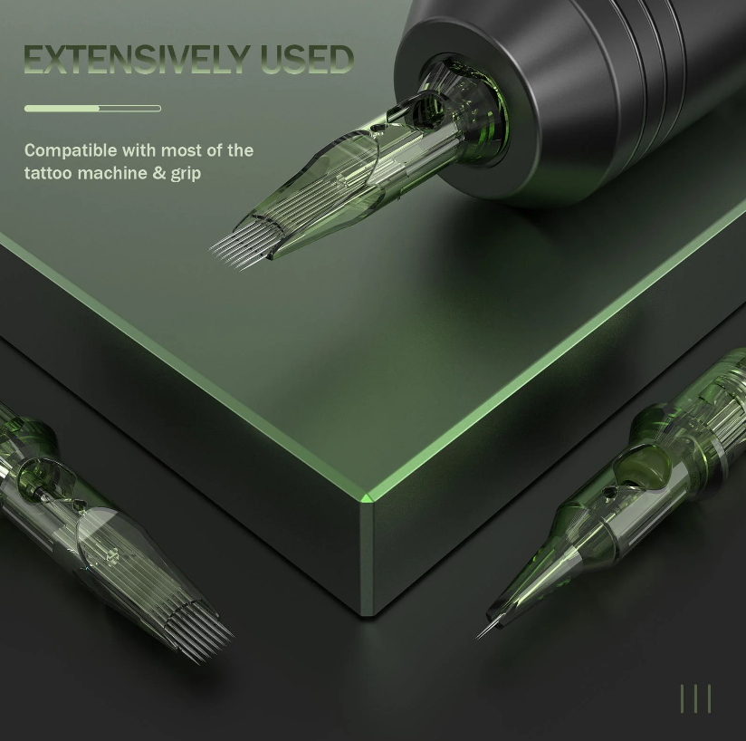 EZ INKIN Revo Tattoo Kartridžai RS – Round Shader 10 vnt.