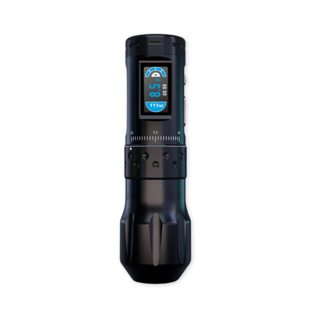 AVA UNI-B - Adjustable Stroke wireless tattoo machine Black
