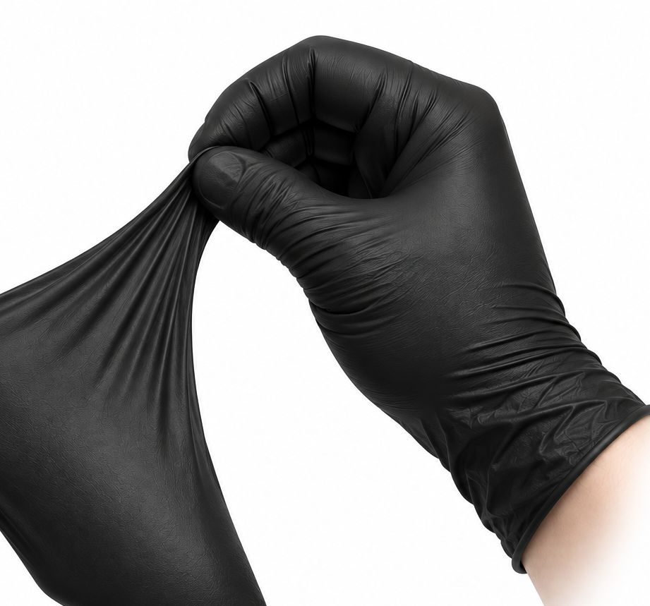KID-MAN Black Nitrile Gloves 100pcs