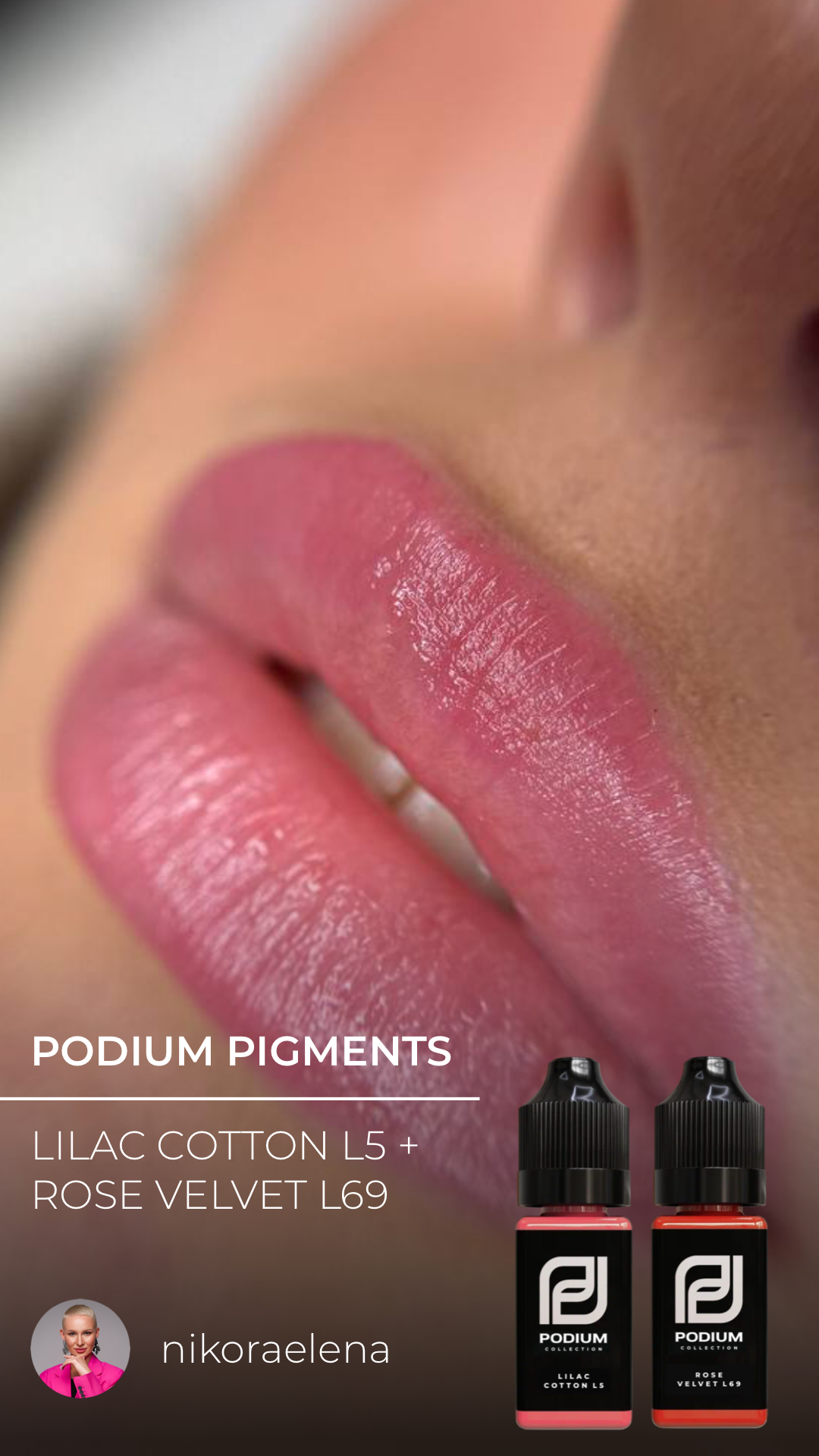 PODIUM - Lips PMU Pigments - Lilac Cotton L5