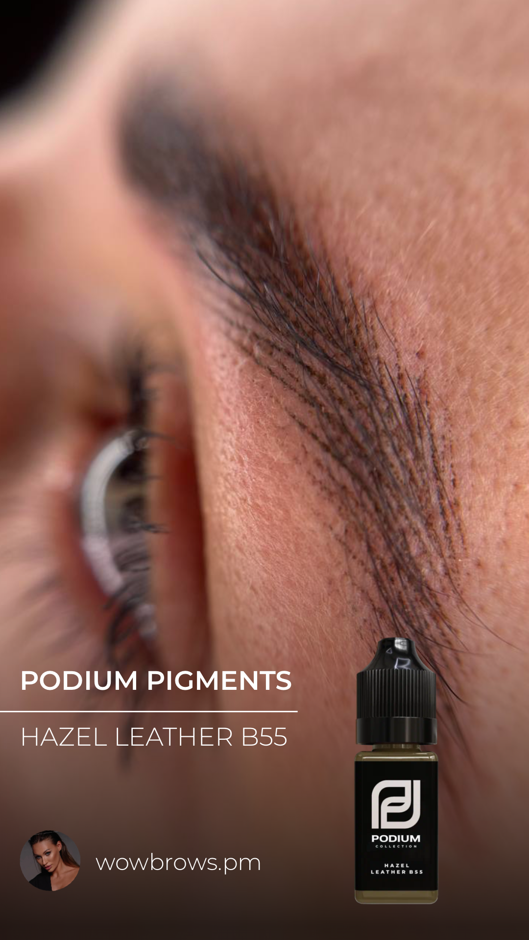 PODIUM - Brows PMU Pigments - Hazel Leather B55