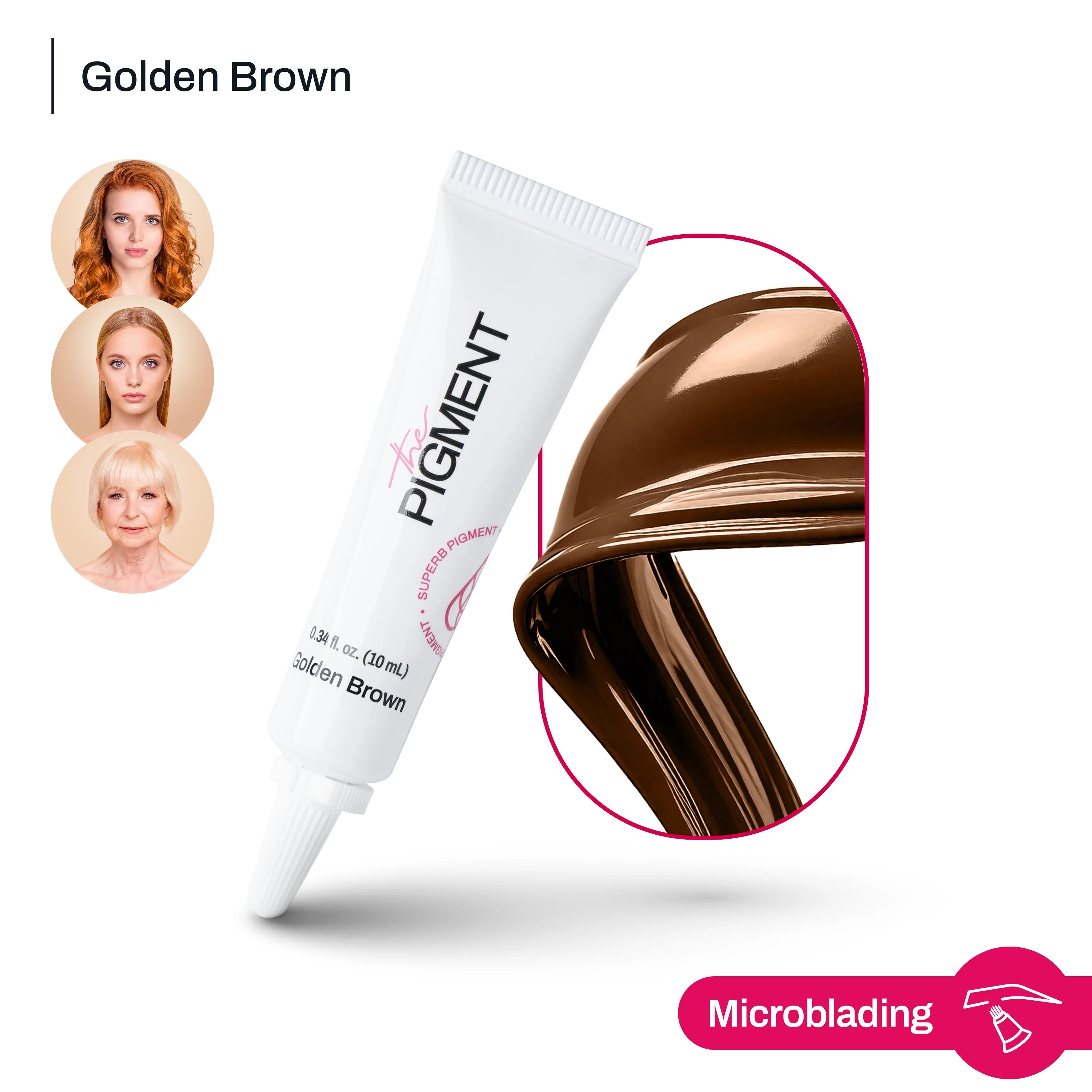 THE PIGMENT - Microblading pigment Golden Brown 10ml