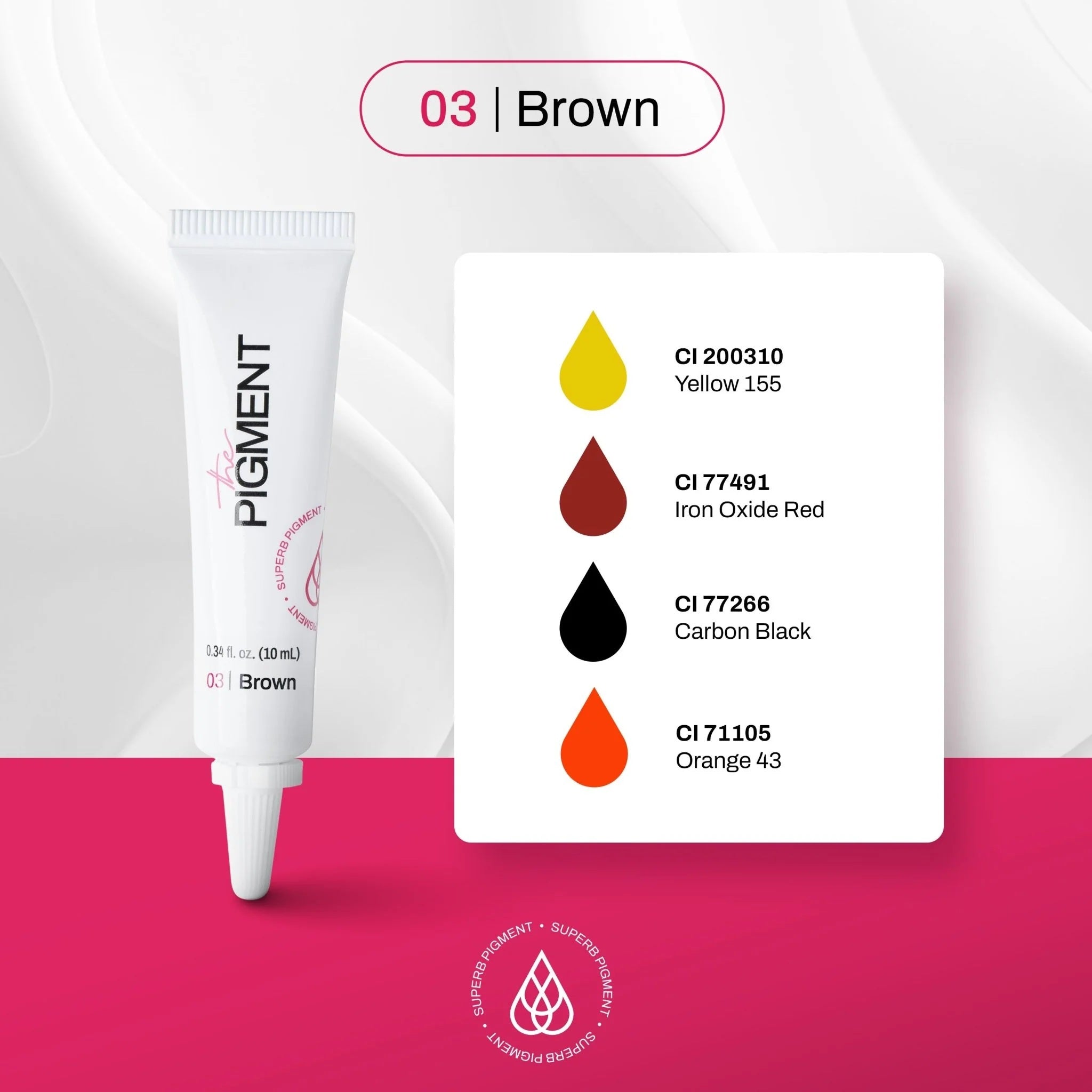 THE PIGMENT - Microblading pigment Brown3 10ml