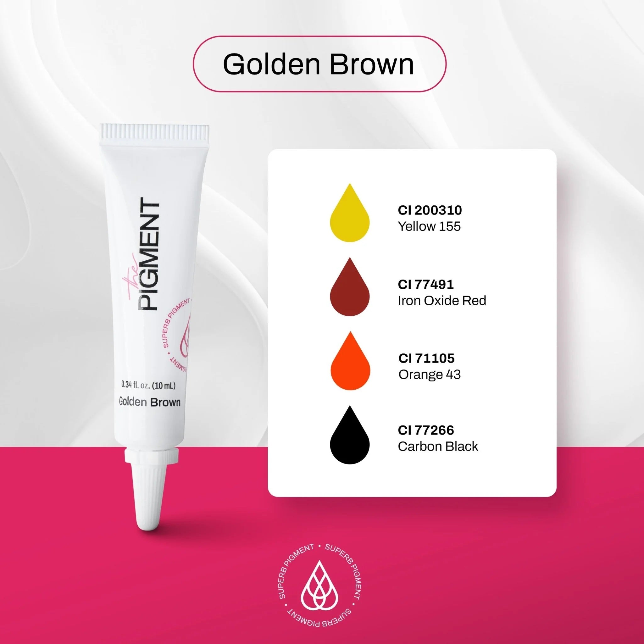 THE PIGMENT - Microblading pigment Golden Brown 10ml