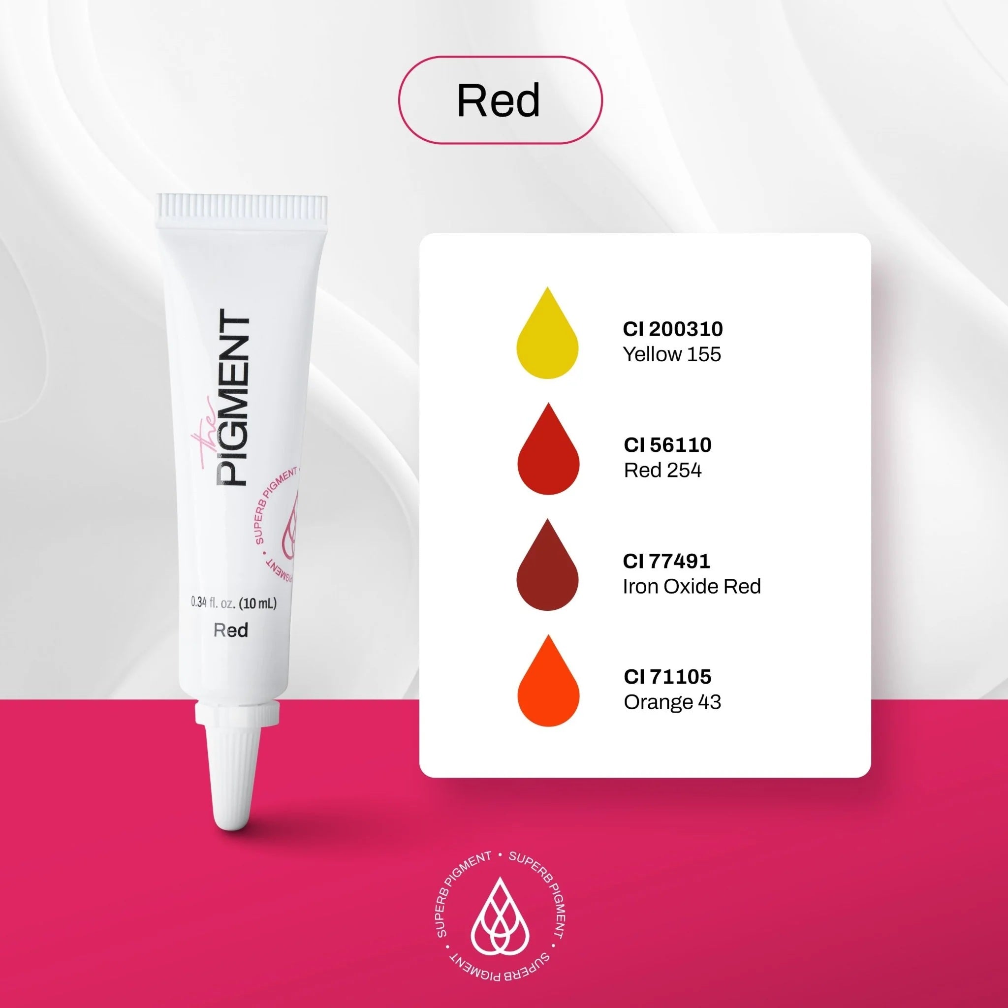 THE PIGMENT - Microblading pigment Red 10ml