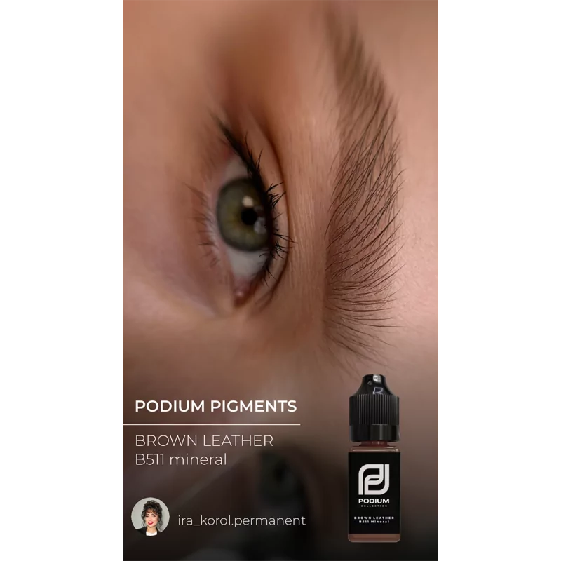 PODIUM - Brows Mineral PMU Pigments - Brown Leather B511