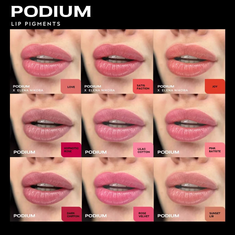 PODIUM - Lips PMU Pigments - Dark Chiffon L2