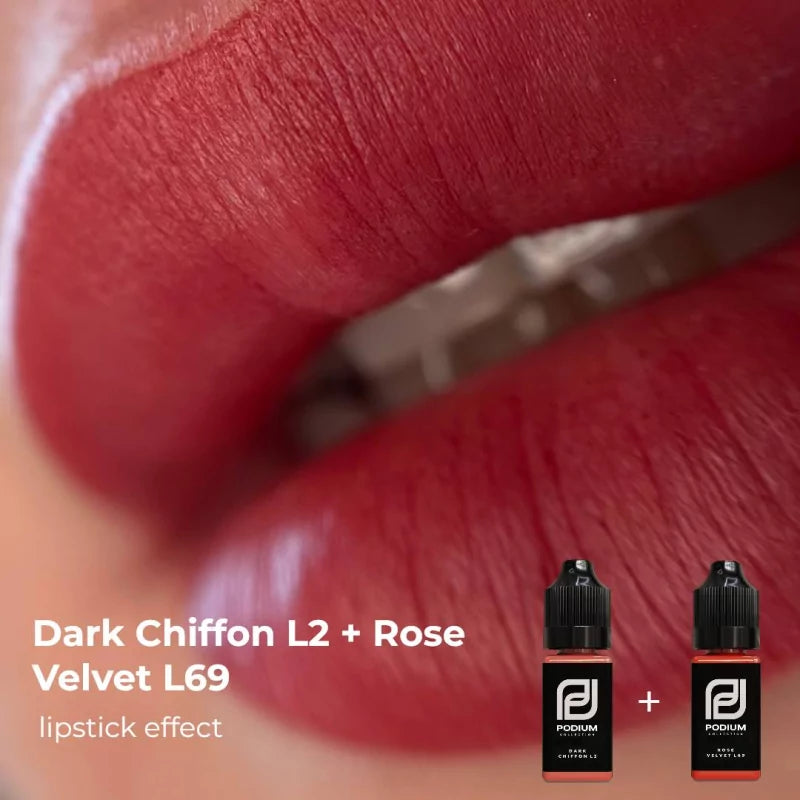 PODIUM - Lips PMU Pigments - Dark Chiffon L2