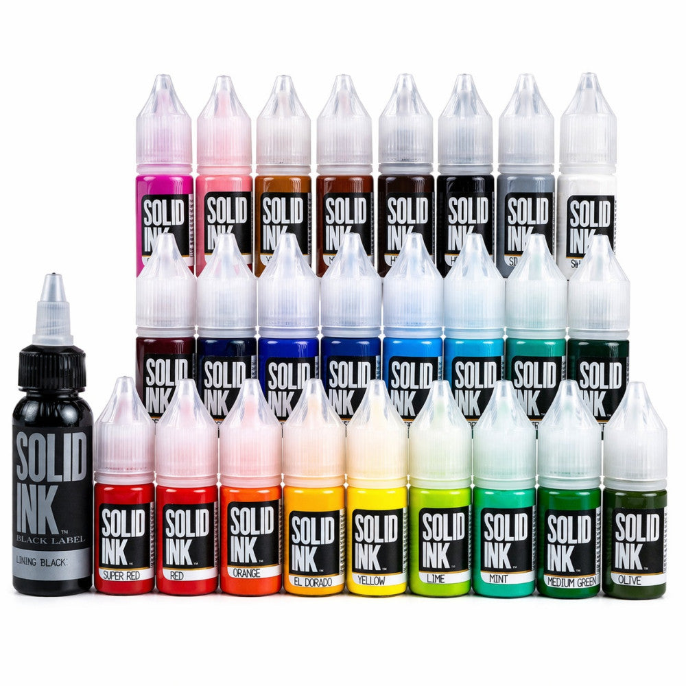 SOLID INK Travel Set 24 Colors X 10ML, 1 X 30ML